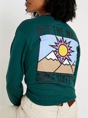 Vans | Outdoorsman Long-Sleeve T-Shirt Dark Green Off The Wall Size Large